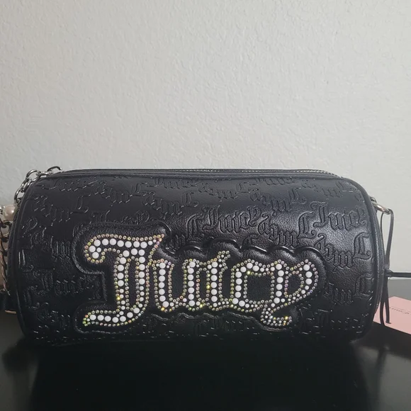 Juicy Couture Black Embellished Shoulder Bag - Picture 3 of 7